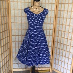 Style vintage Polka dot dress (M)